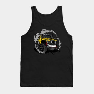 Off road yellow monster car Tank Top